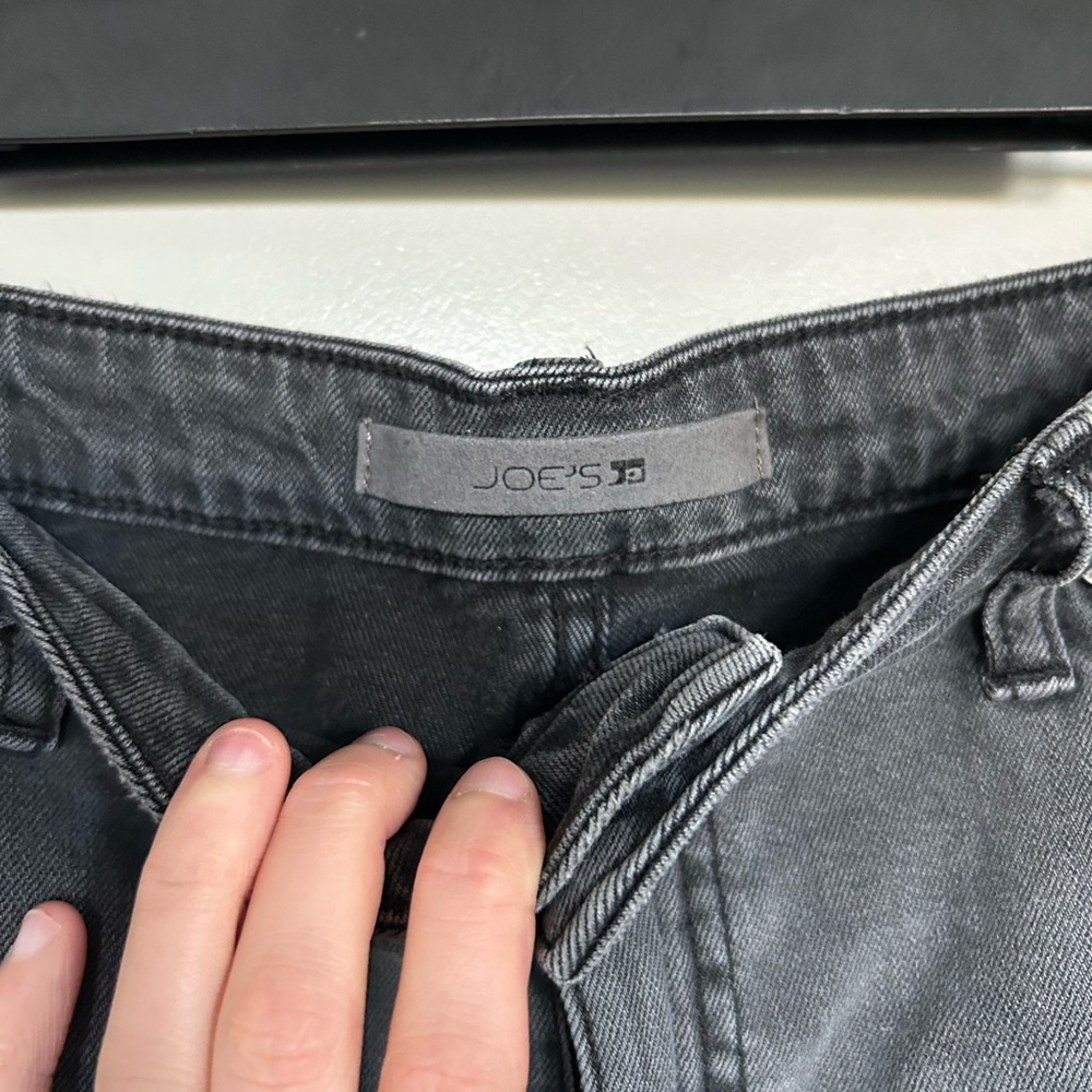 Joe's Jeans Charcoal Distressed Mini Skirt - Picture 3 of 4